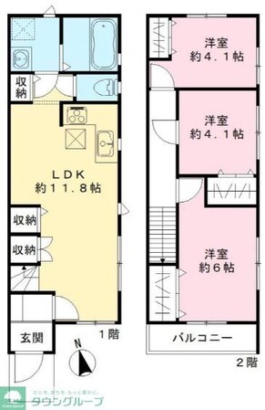 グランソフィア早稲田IIIの物件間取画像